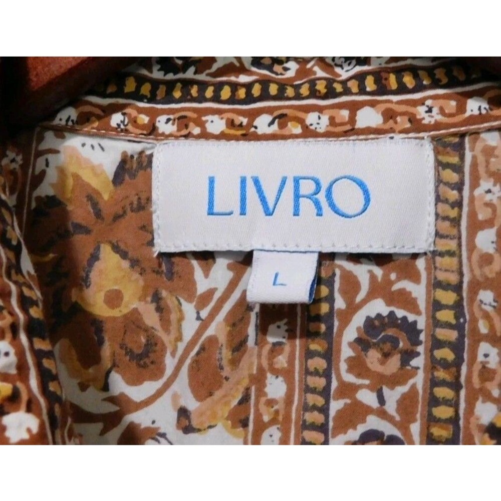 Livro Rosie Shirtdress Cotton Dress Size Large Maxi Woman - Picture 4 of 16